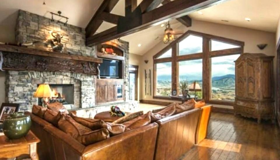 Elkhorn Timber Frame Mountain Home Living-1