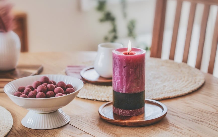 rose scented candles