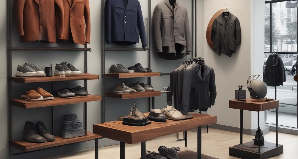 A vibrant display of attractive products on a sleek background.