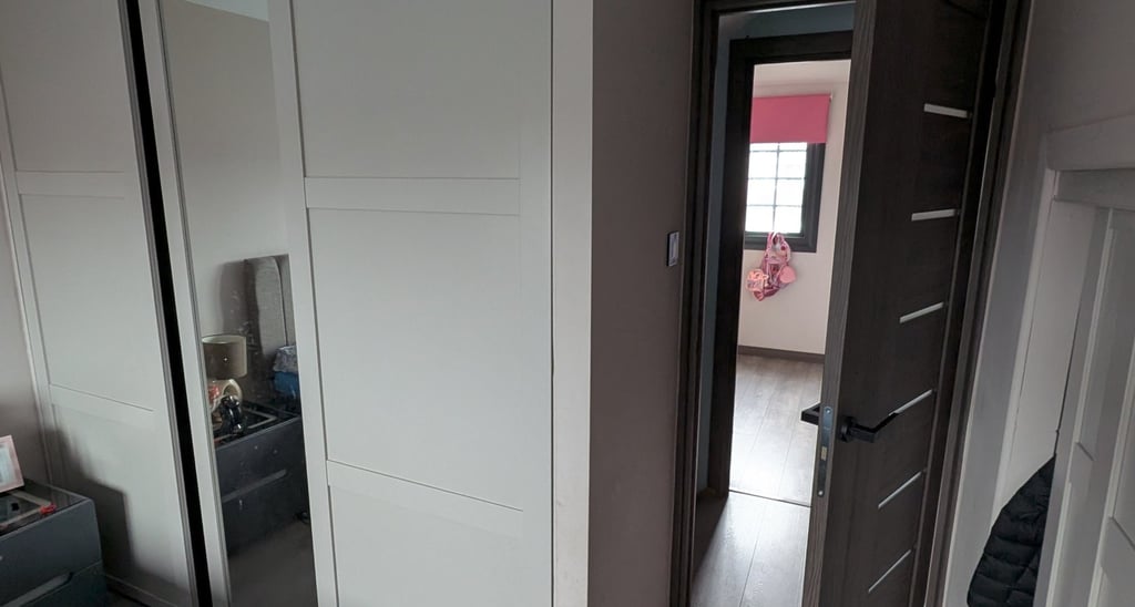 Wardrobe with sliding doors