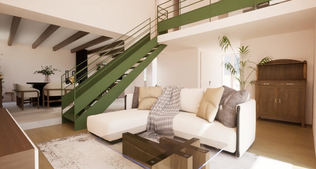 Pièce de vie rénovation Plélan-le-Grand