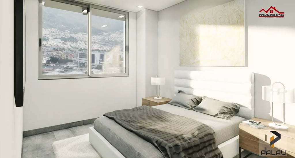 Edificio Palau Constructora MAMPE Dormitorio Departamento Quito