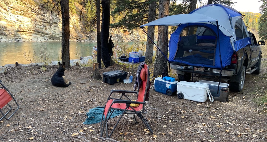 Camping with a Truck Tent