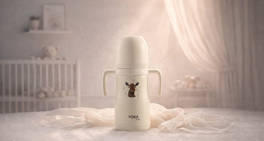 YOKA Baby 316 Stainless Steel Insulated Baby Bottle