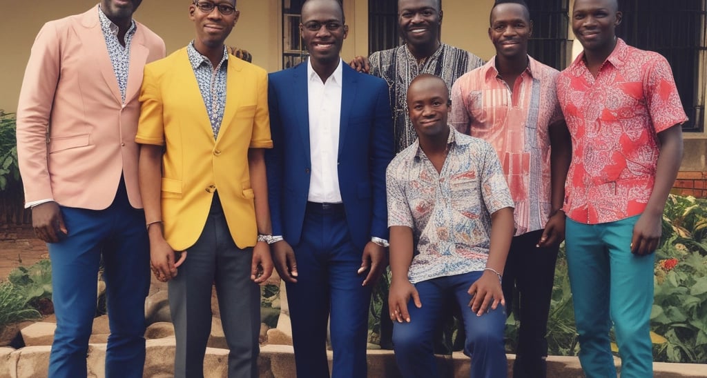 A vintage black-and-white photo of the club's founding members gathered around a wooden table.