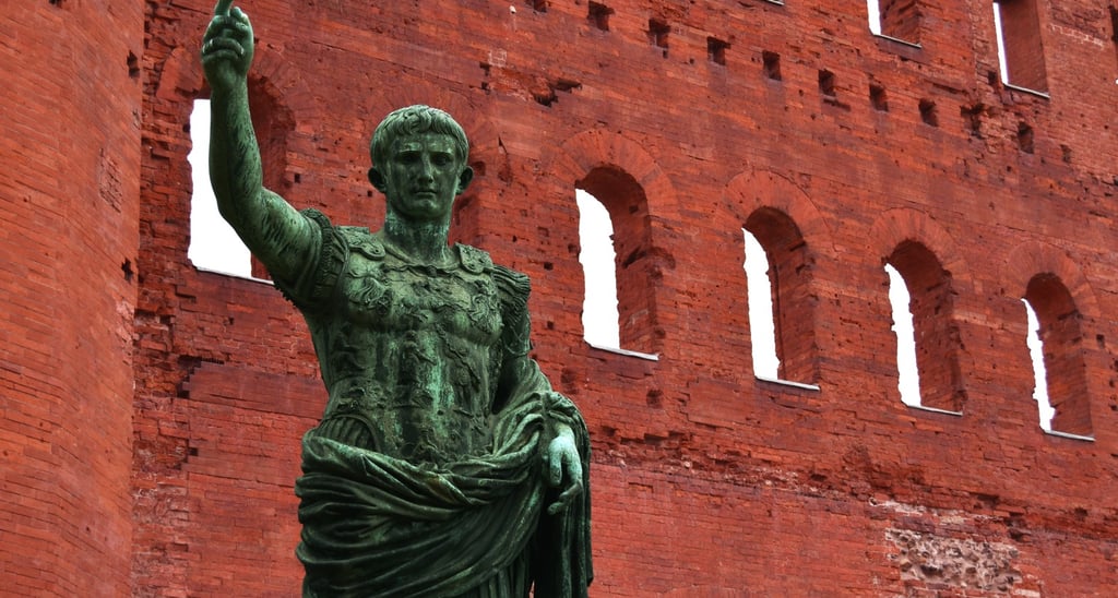 The famous Porta Palatina of Torino