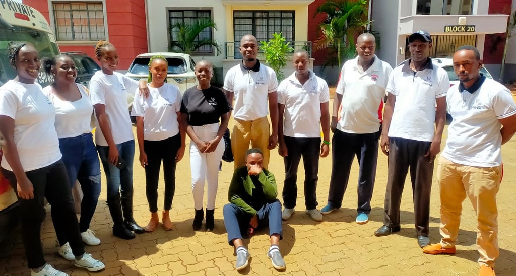 Vanna Ventures professional staff members in white uniform