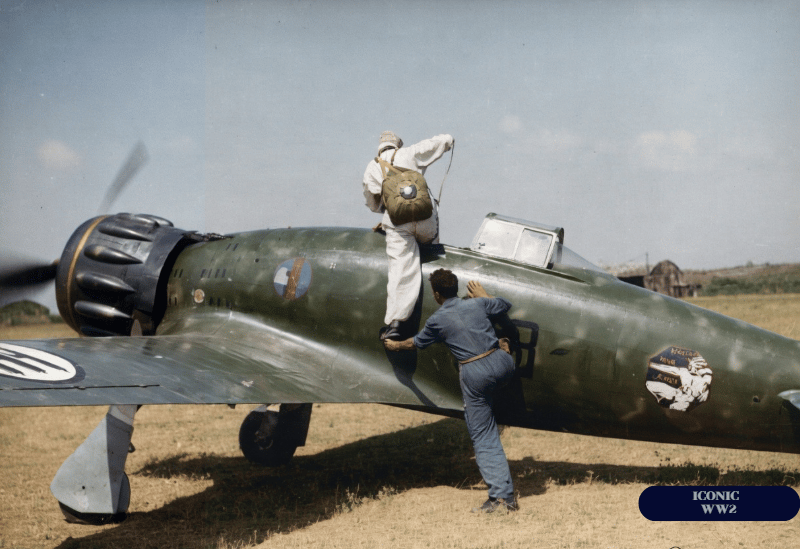 A Macchi M.C. 200 of the 81ª Squadriglia, 6º Gruppo of the 1º Stormo in Sicily.