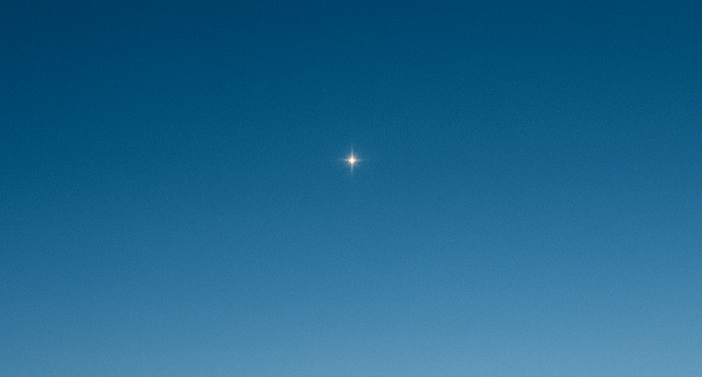 A single star in the early morning sky — Nietzsche’s “dancing star