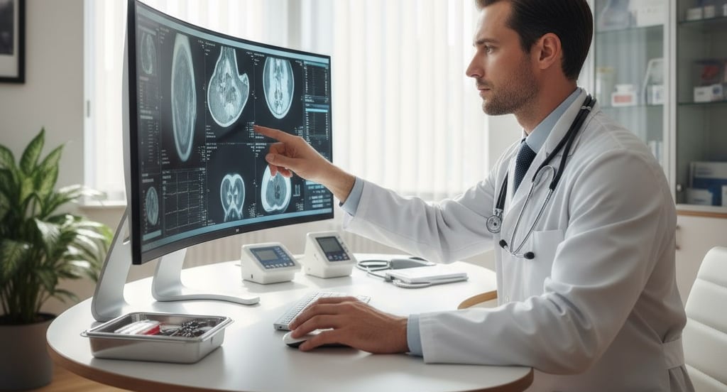 Imagen de un doctor en su consultorio representando la necesidad de seguimiento médico especializado