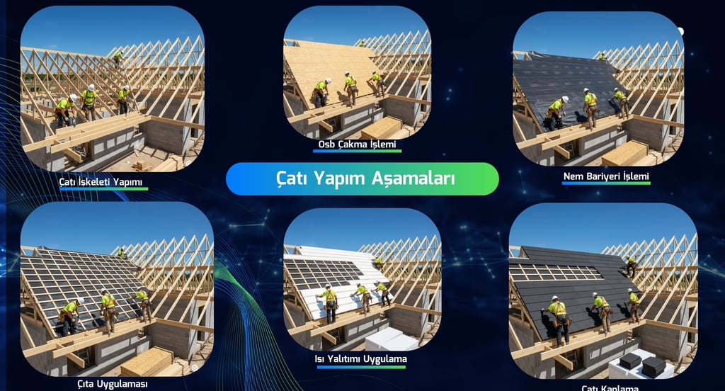 çatı yapım aşamaları