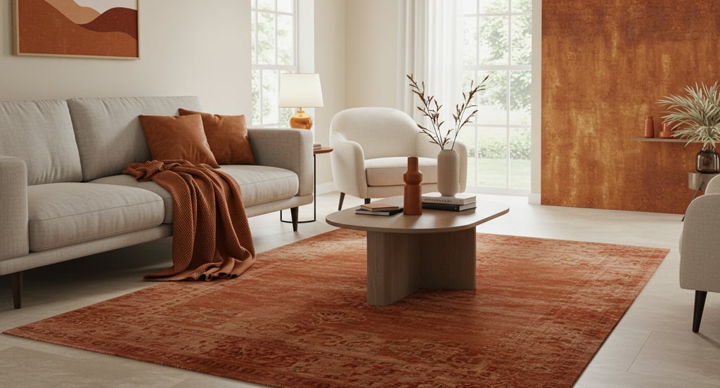 Terracotta decor pieces creating a warm, earthy home