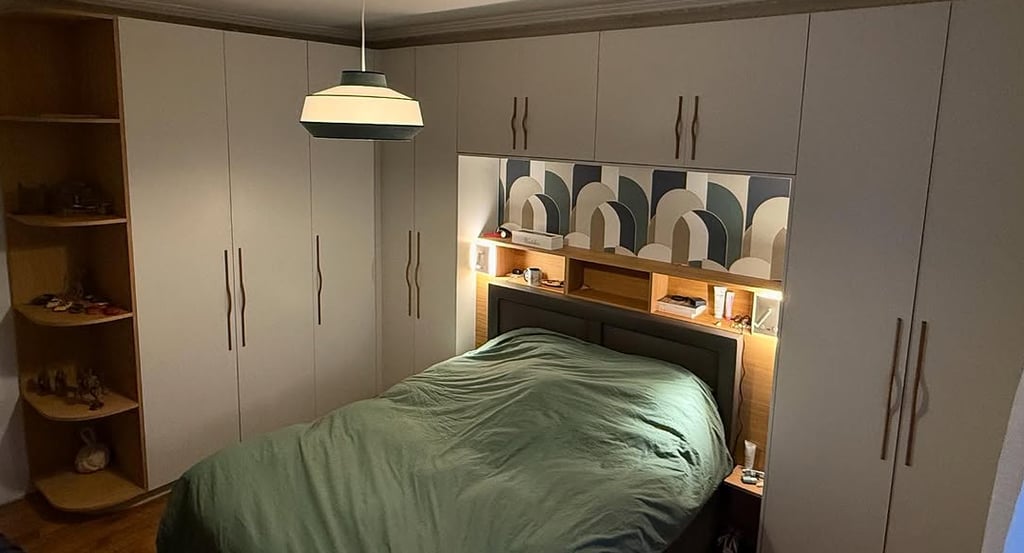 a bedroom with a bed and a bed in it