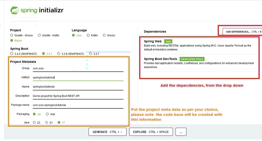 Set Up Your Spring Boot Project from Spring Initializr