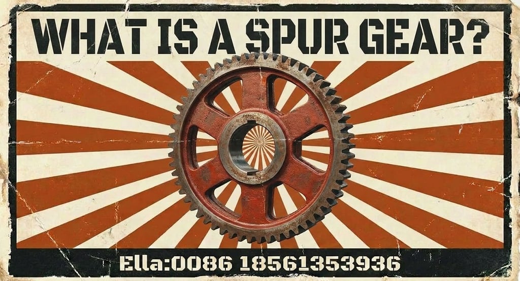 Industrial spur gear illustration for mechanical power transmission guide