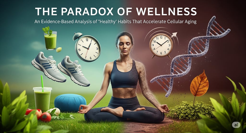 a woman sitting in a yoga pose with a clock and a clock