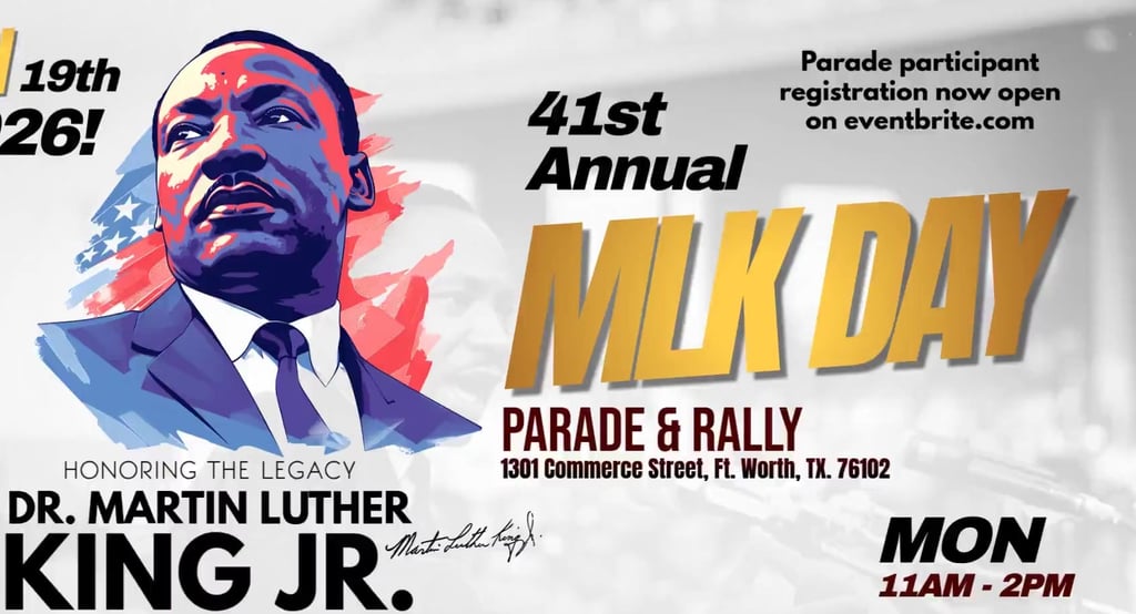 41st Annual MLK DAY Parade & Rally Flyer