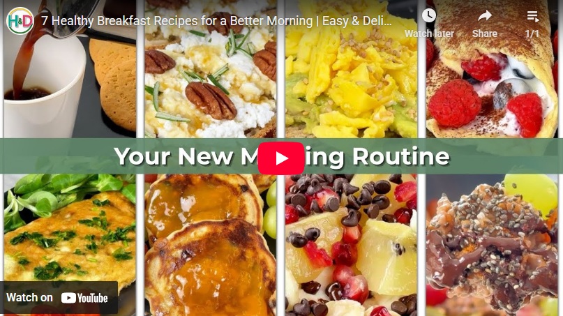 Video recipe for a healthy and delicious breakfast