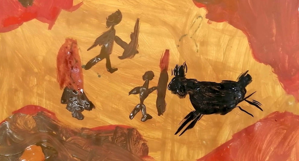 Kinderzeichnung Höhlenmalerei