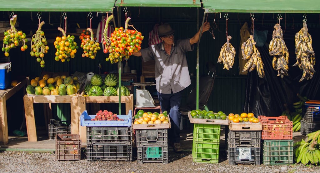 Fruit market on the street
