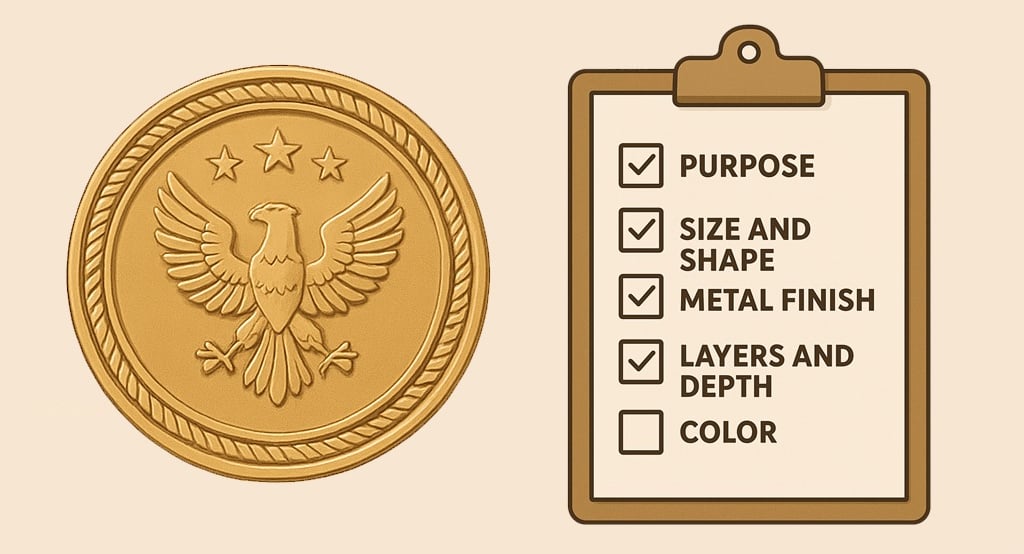 a coin - shaped coin with a coin on it