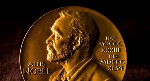 Golden Nobel Prize in Literature medal