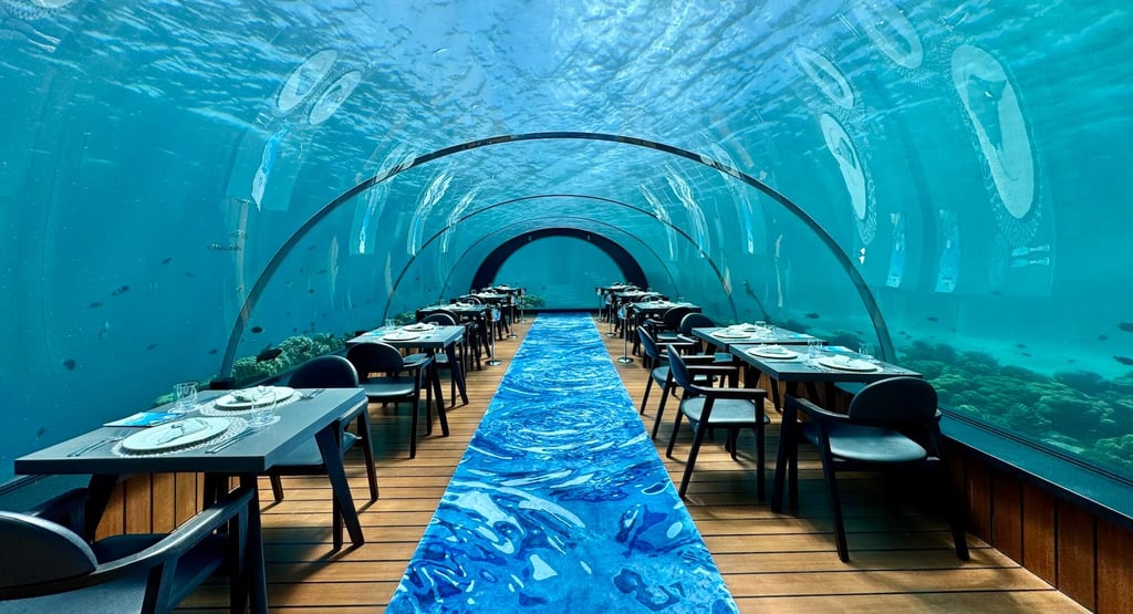 hurawalhi maldives 5.8 underwater restaurant