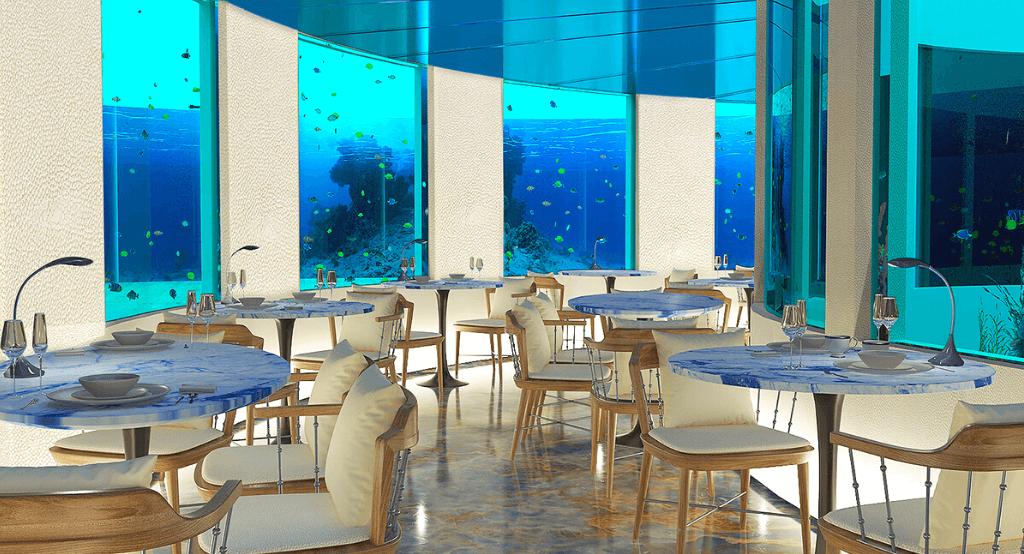 only blu underwater restaurant