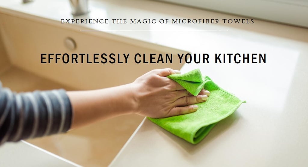 Microfiber Cleaning Cloths for Home & Kitchen