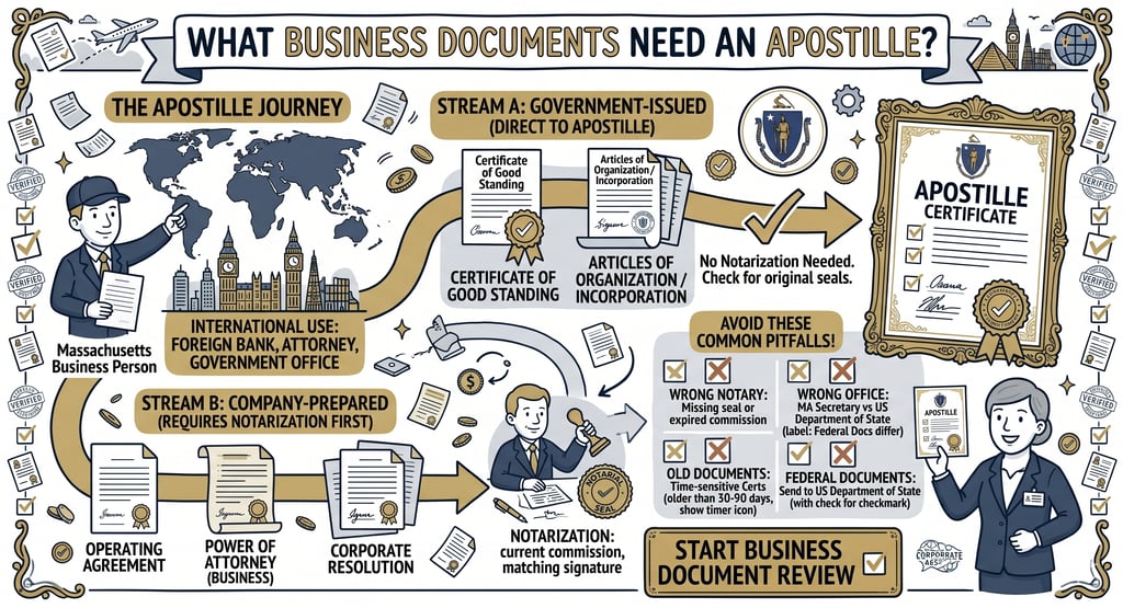 Business document apostille