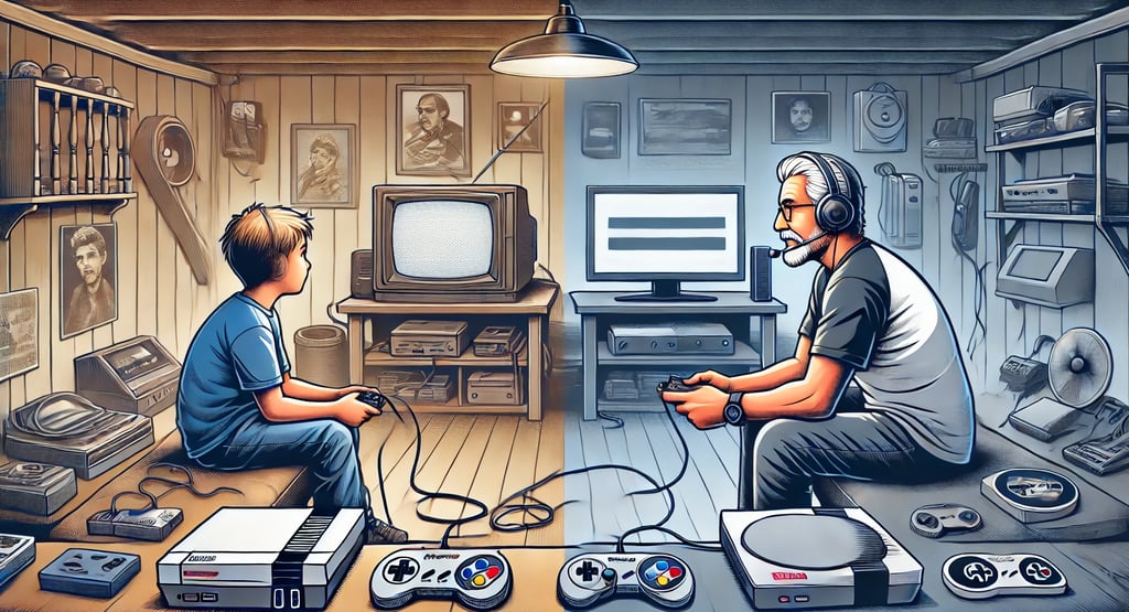 a man and a woman playing video games