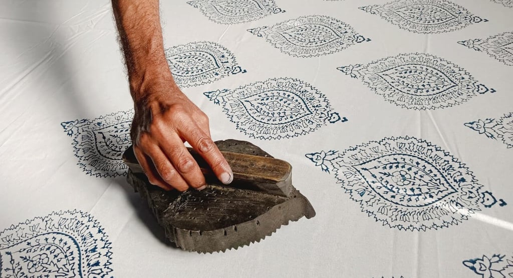 block printing process