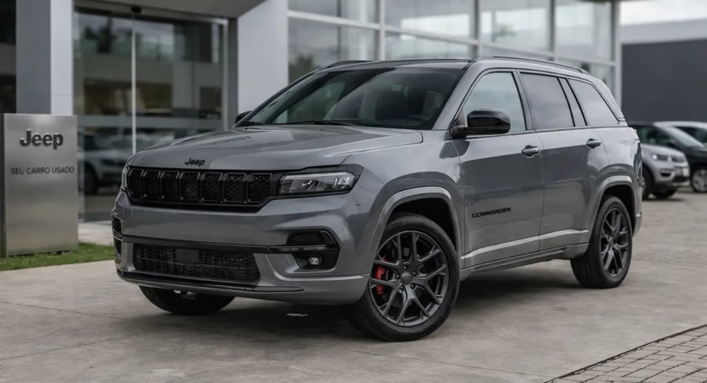 jeep commander blackhawk 2025 suv 7 lugares seminovo preço 230 mil