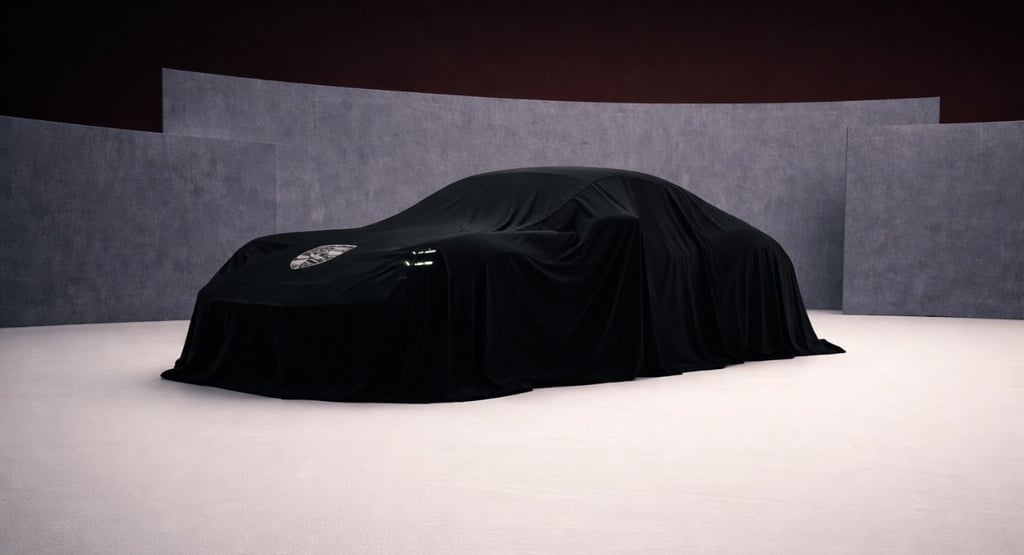 Porsche 911 cabriolet coberto em teaser oficial indicando possível versão GT3 conversível 2026