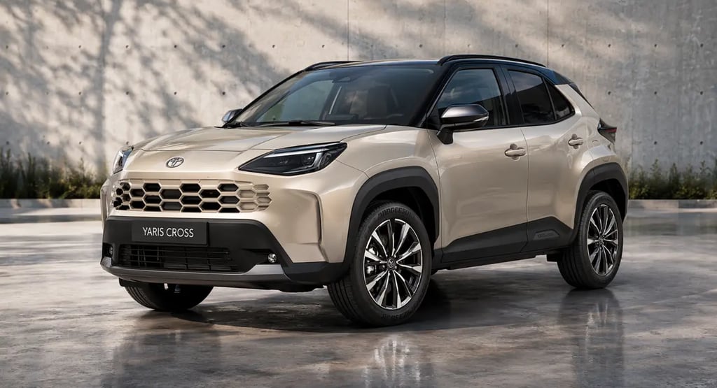 Toyota Yaris Cross 2026 frontal original com consumo de 25 km/l