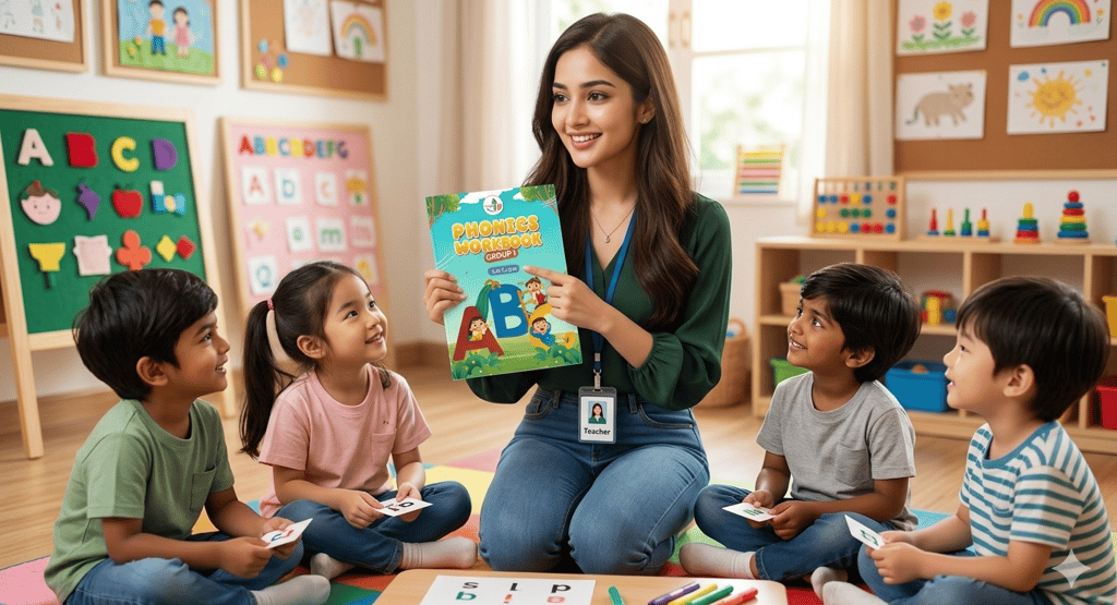 Phonics learning made easy with LevelUp Online Education's Phonics Book