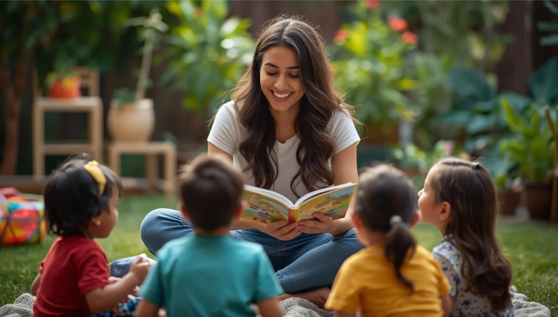 Women educators receiving special kids teaching training through LevelUp Online Education program.