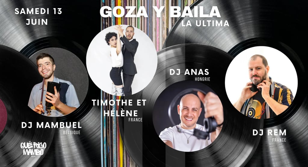 visuel de l evenement salsa avec les dj et artistes