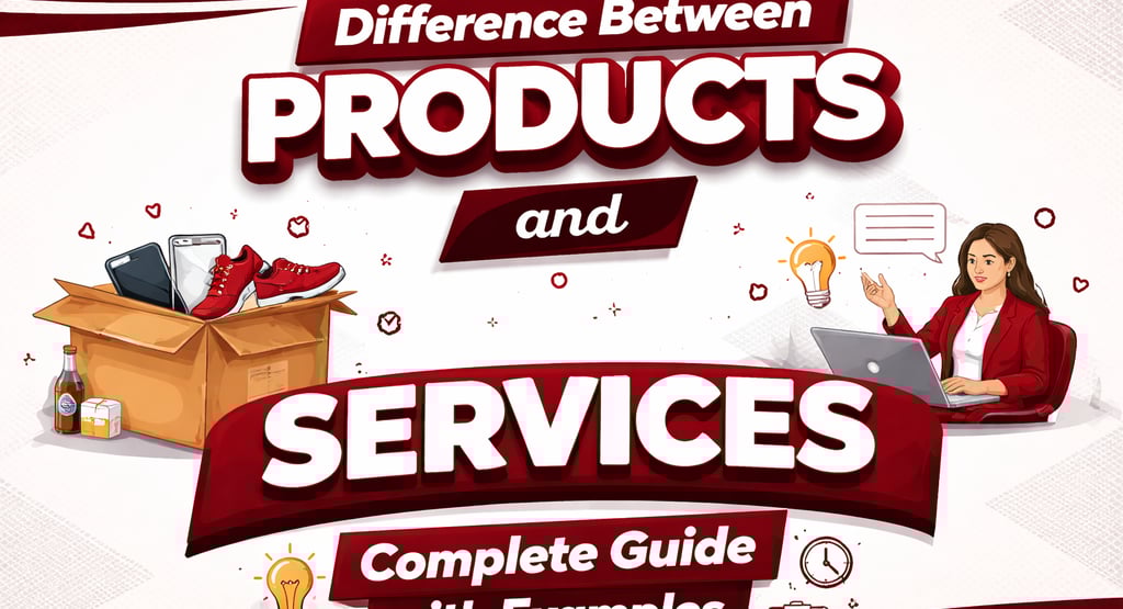 Difference Between Products and services - Complete guide