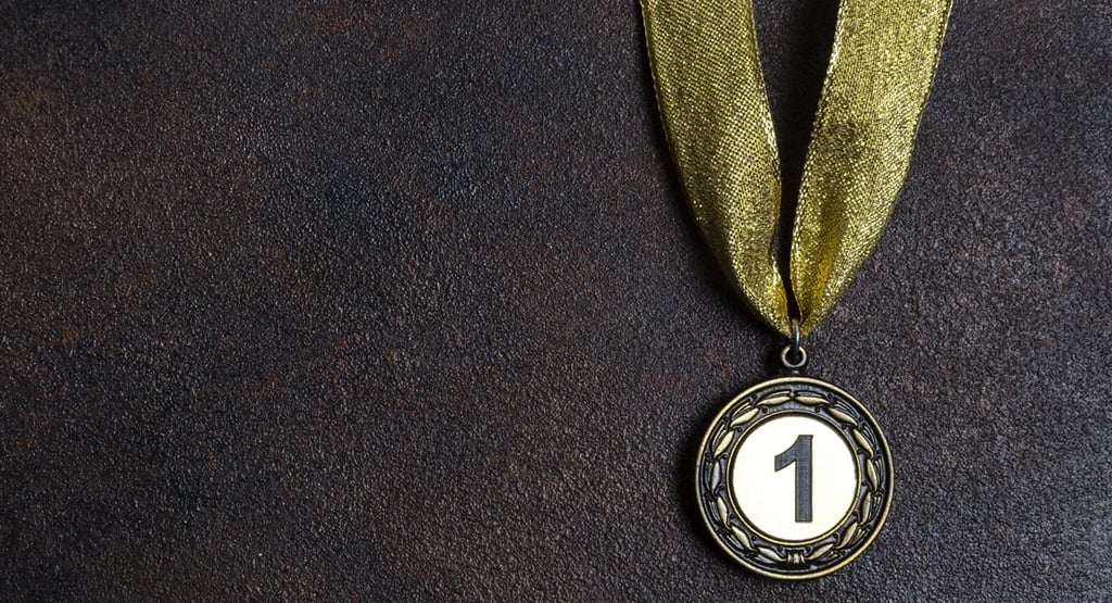 Foto de medalha de primeiro lugar