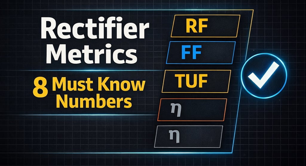 Rectifier Performance Metrics – 8 Numbers Every Student Must Know