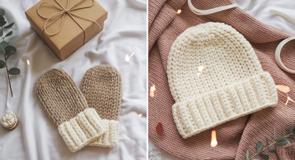 a pair of mittensknift mittensknijt mittens