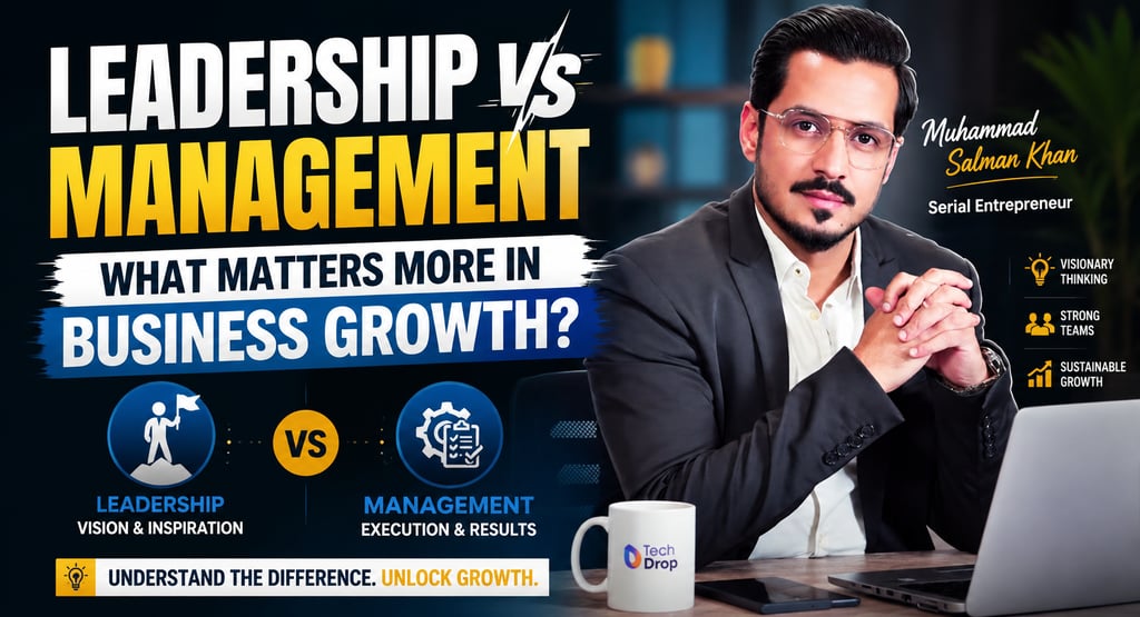 Leadership vs Management: What Matters More in Business Growth?