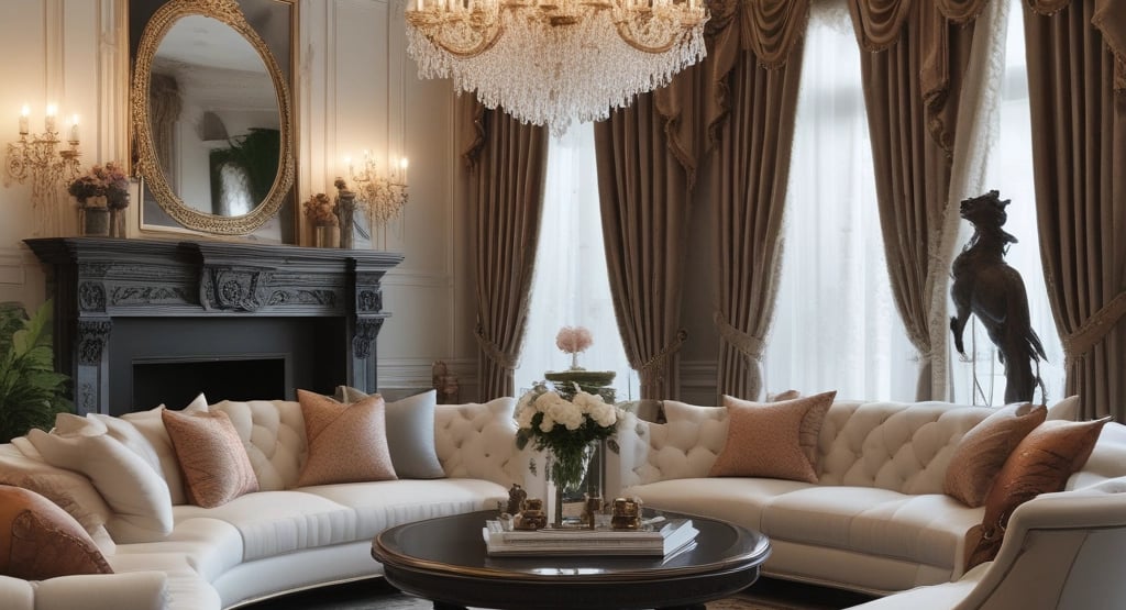 The ceiling of a building with a chandelier hanging from the ceiling