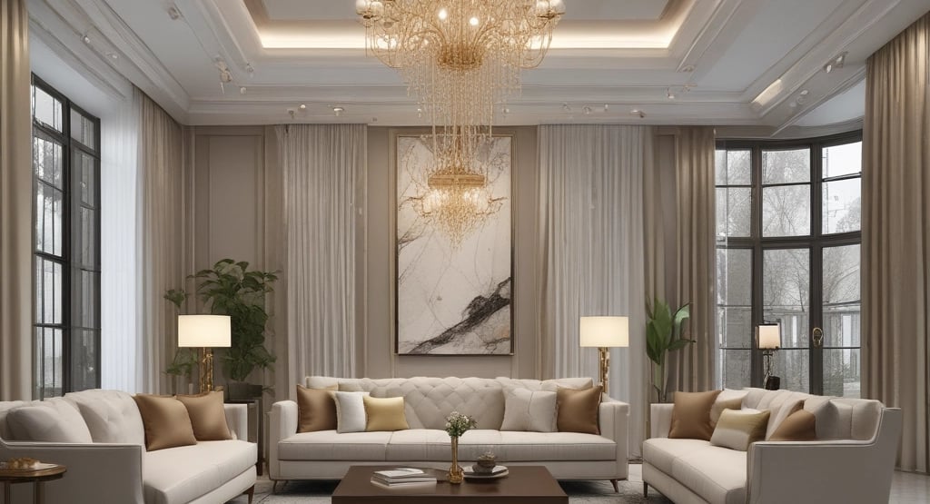 Bright living room with modern inventory