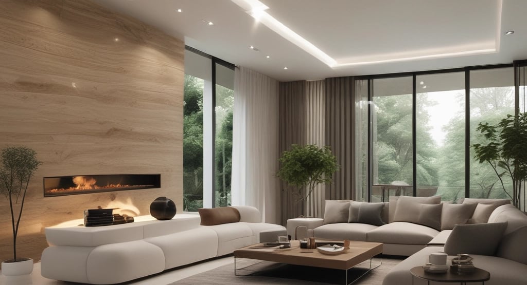 Bright living room with modern inventory
