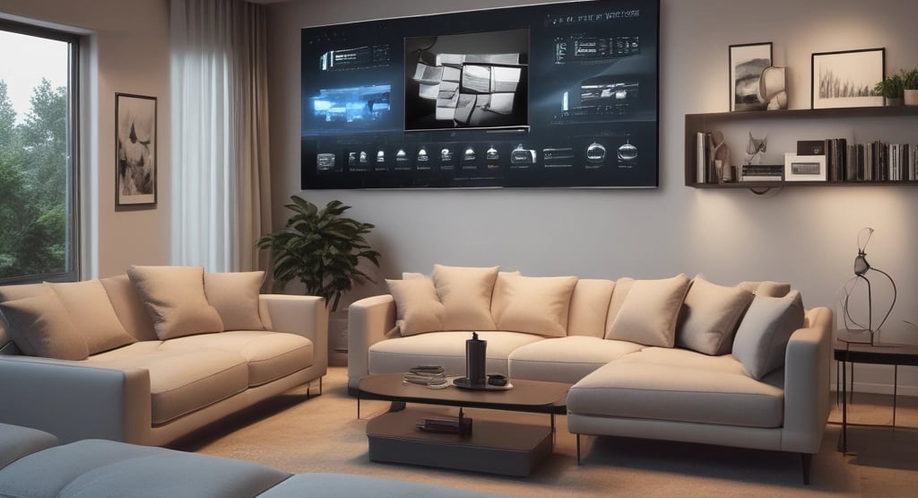 Bright living room with modern inventory