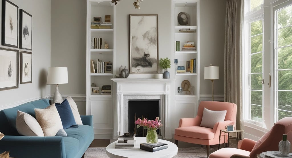 a table with four chairs and a book on top of it