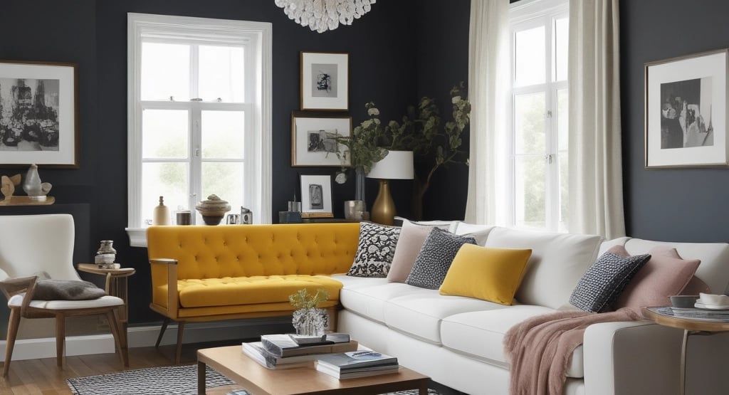 Bright living room with modern inventory