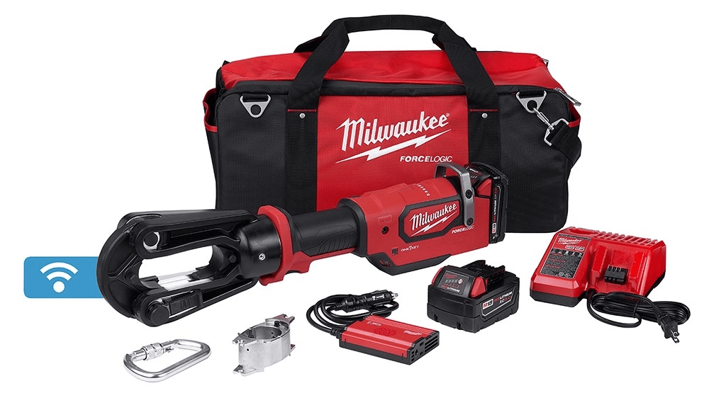 Milwaukee 2879-22 M18 FORCE LOGIC 15-Ton Crimper 2.0Ah + 5.0 Ah Kit